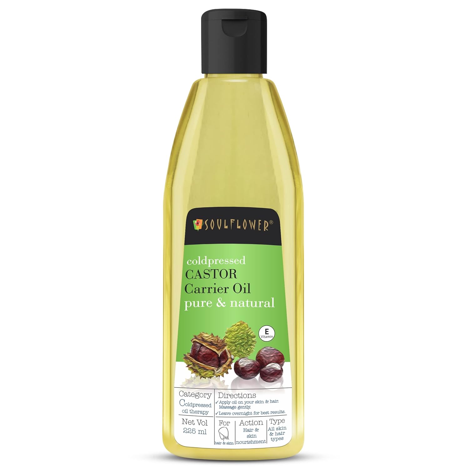 Soulflower Coldpressed Castor Carrier Oil Pure & Natural - Distacart