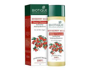 Biotique Berberry Milk Deep Cleanse Hydrating Makeup Remover For All Skin Types - Distacart