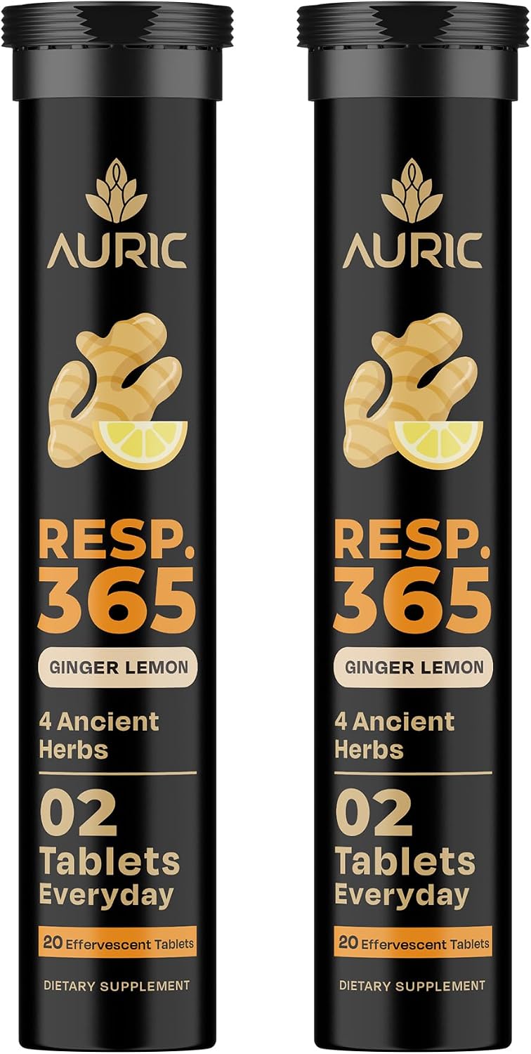 Auric Resp365 Tablets - Ginger Lemon - Dista