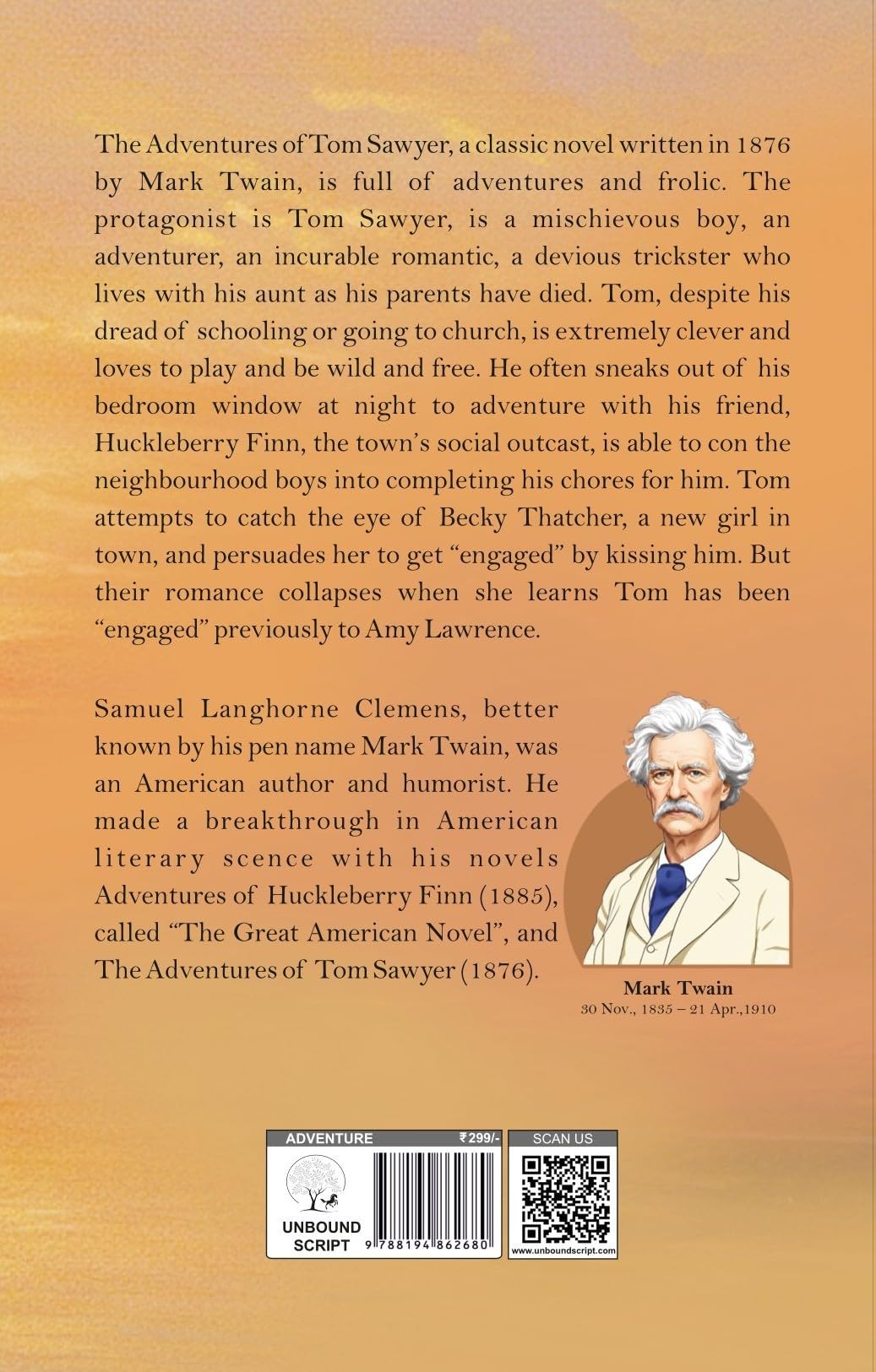 The Adventures Of Tom Sawyer - Mark Twain - Dista