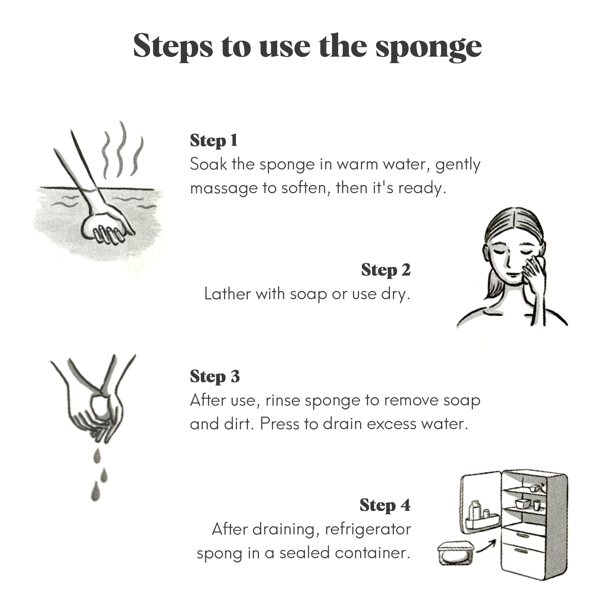 ILEM JAPAN Natural Konjac Sponge Body (Charcoal)
