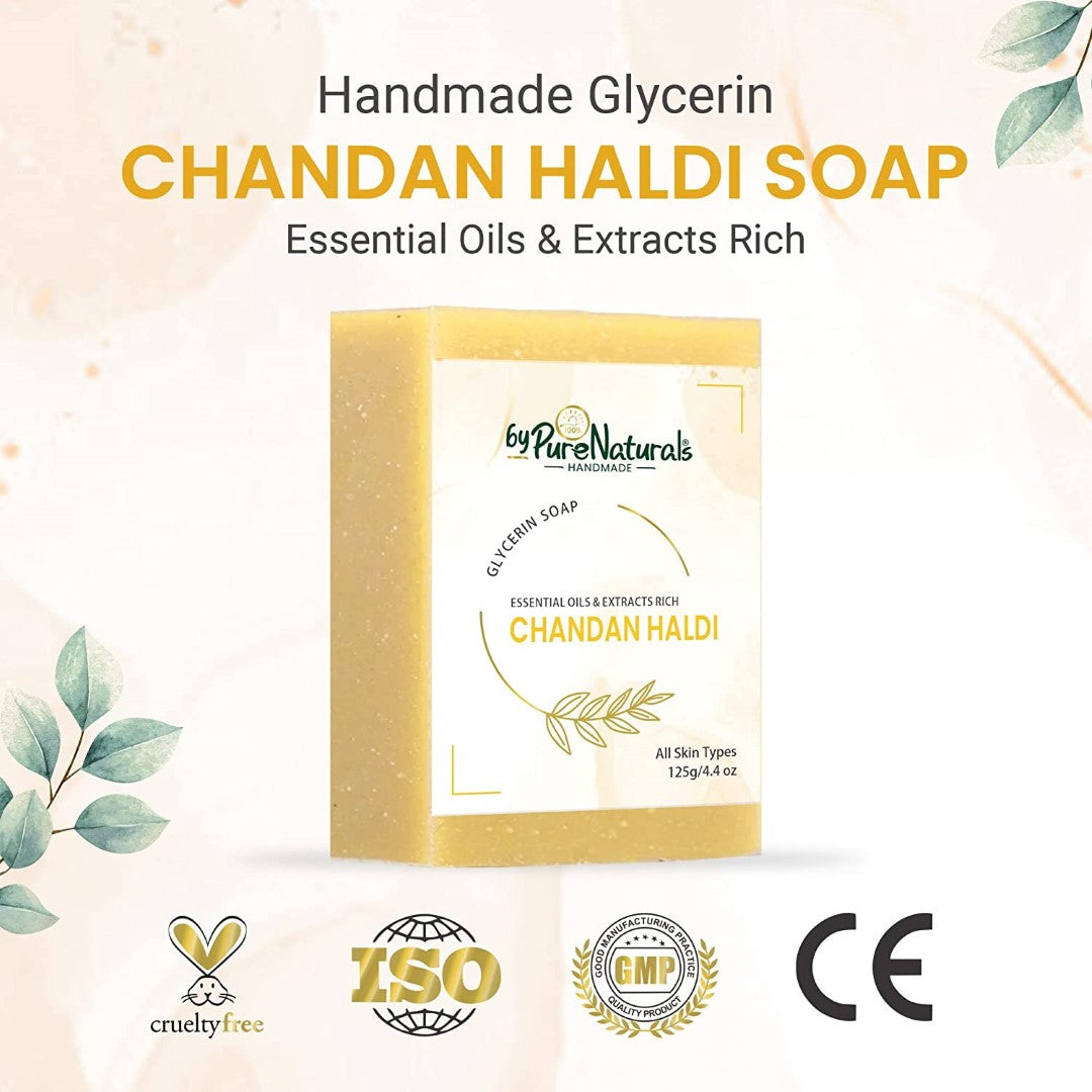 byPureNaturals Chandan Haldi Soap - Dista