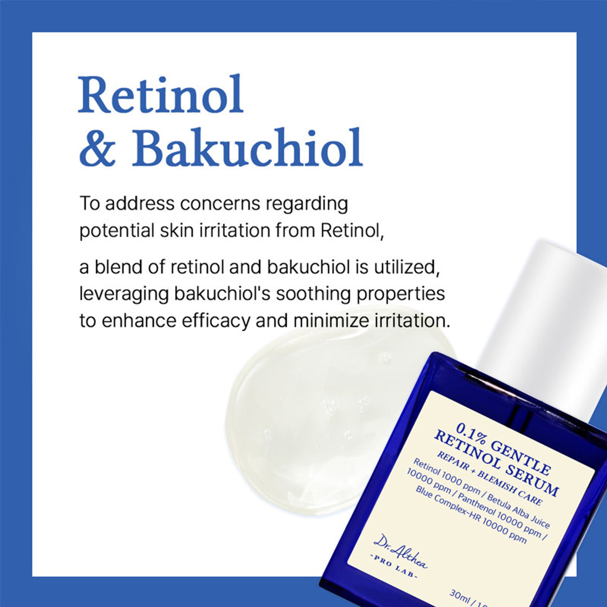 Dr.Althea 0.1 Gentle Retinol Serum: Low-Concentration Anti-Aging Serum for Fine Lines - Distacart
