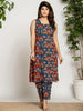 Yufta Cotton A-Line Sleeveless Co-Ord Set - Distacart