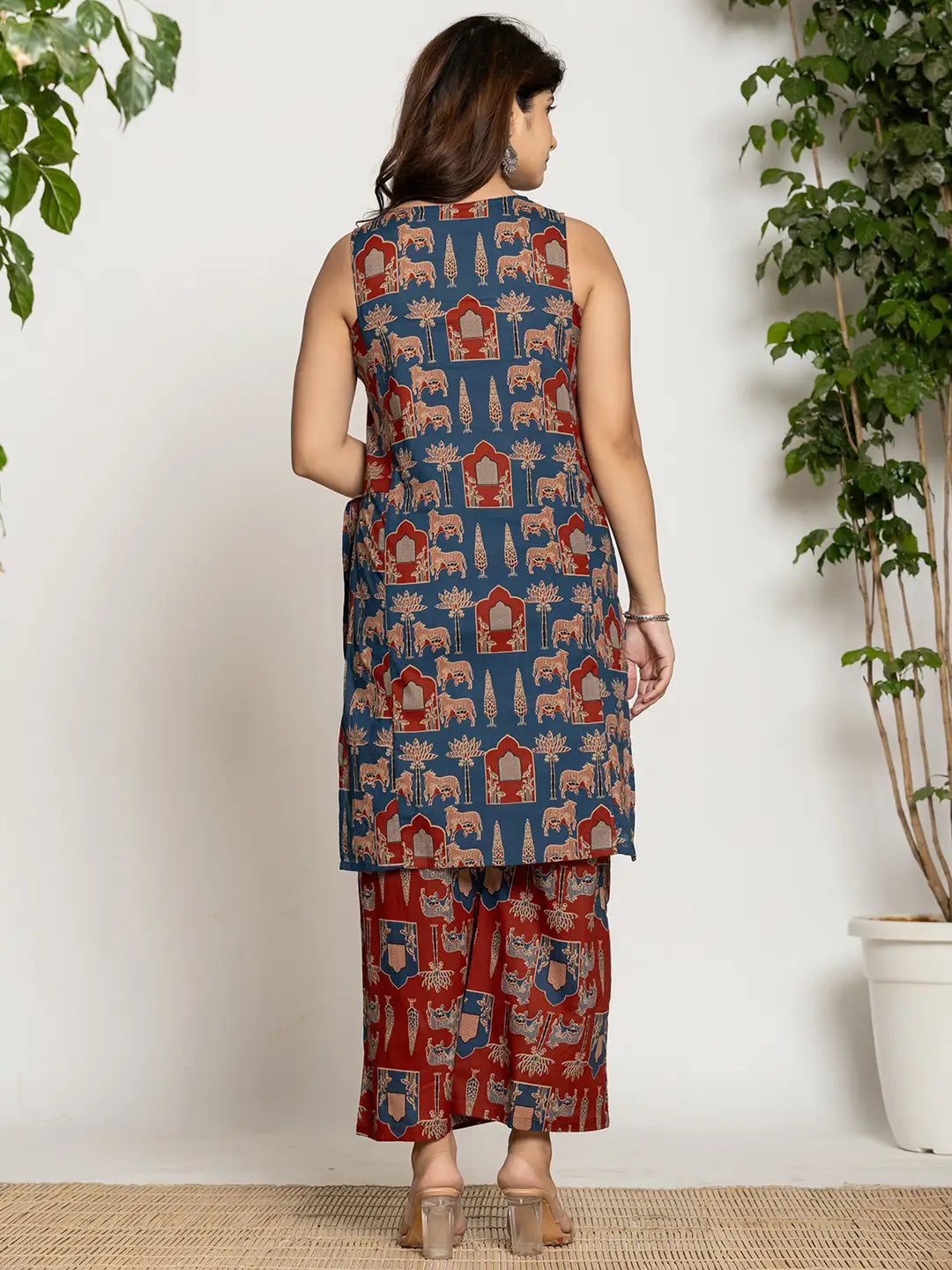 Yufta Cotton Sleeveless Co-Ord Set - Distacart