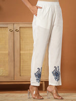 Thumbnail for Yufta Cotton Strappy Block Print Kurta Dupatta Set