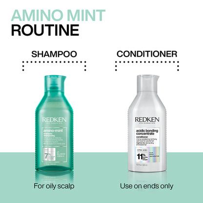 Redken Amino Mint Shampoo With Amino Mint Complex For Sensitive & Oily Scalp - Distacart