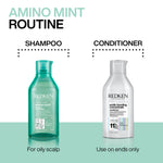 Thumbnail for Redken Amino Mint Shampoo With Amino Mint Complex For Sensitive & Oily Scalp - Distacart