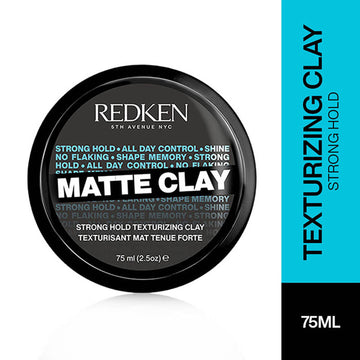 Redken Matte Clay Strong Hold For Texturizing Hair That Lasts All Day - For Men & Women