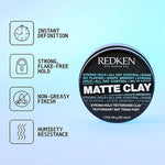 Thumbnail for Redken Matte Clay Strong Hold For Texturizing Hair That Lasts All Day - For Men & Women - Distacart