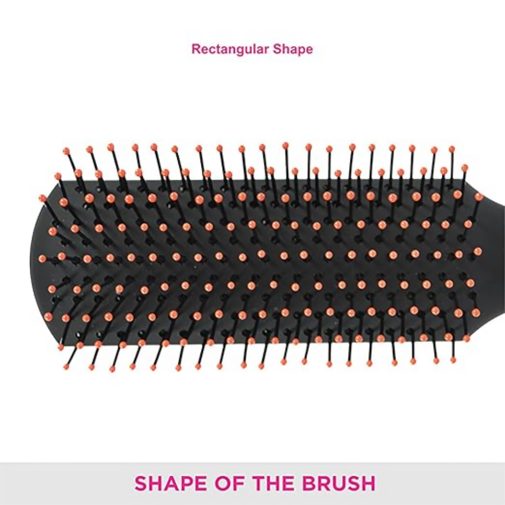 Vega Flat Brush With Clip, Black - Dista