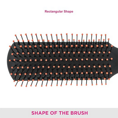Vega Flat Brush With Clip, Black - Dista