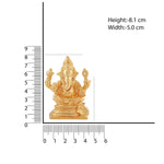 Thumbnail for Estele Gold-Polished Spiritual Lord Ganesha Idol for Gifts & HouseWarming/Home/Office Decors - Distacart