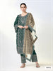 Anaita D Green Georgette Semi Stitched Suit with Embroidery Coding & Sequence Work - Dista