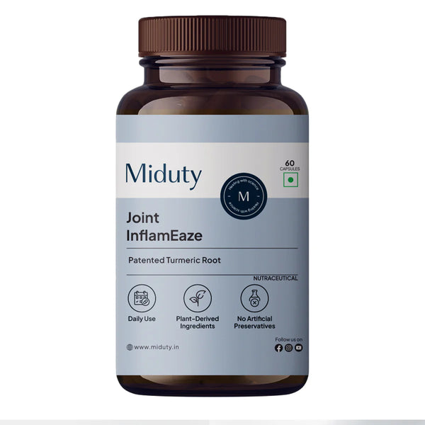Miduty by Palak Notes Joint InflamEaze Capsules (Formerly Joint Pain Relief)