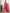 Yufta Pink Pure Cotton Floral Print Embroidered Kurta Dupatta Pant Set