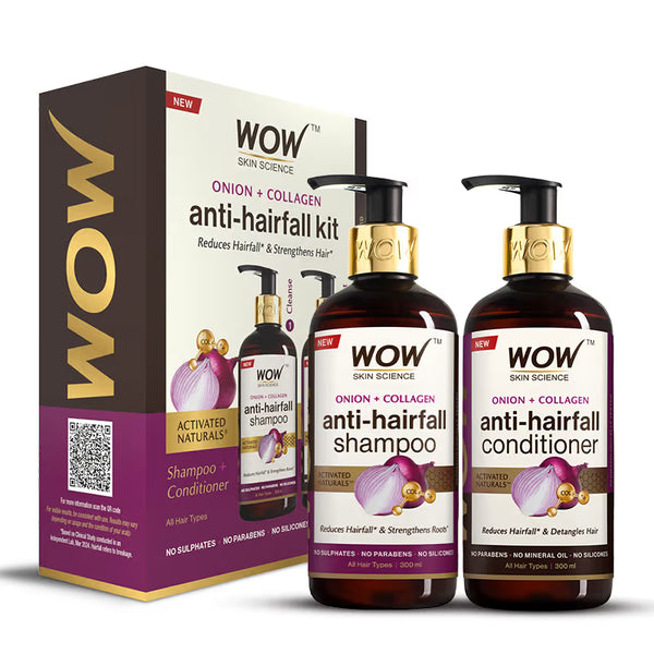 Wow Skin Science Apple Cider Vinegar Shampoo and Hair Conditioner Combo - Distacart