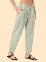 Thumbnail for Yufta Green Ethnic Motifs Embroidered Regular Chikankari Pure Cotton Kurta with Trousers & With Dupatta