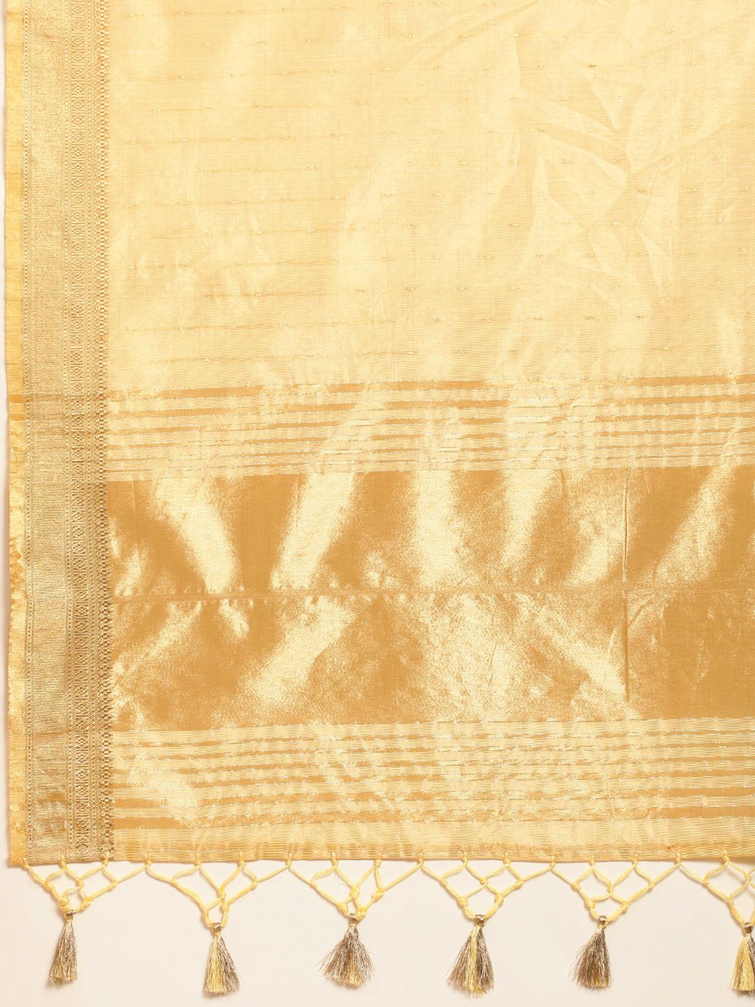 kasee Striped Zari Silk Cotton Chanderi Saree - Distacart