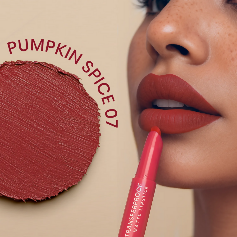 NY Bae Transfer-proof Matte Crayon Lipstick – Pumpkin Spice 07 - Distacart