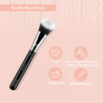 Thumbnail for Miss Claire M6 - Powder/Blush Brush - Chrome