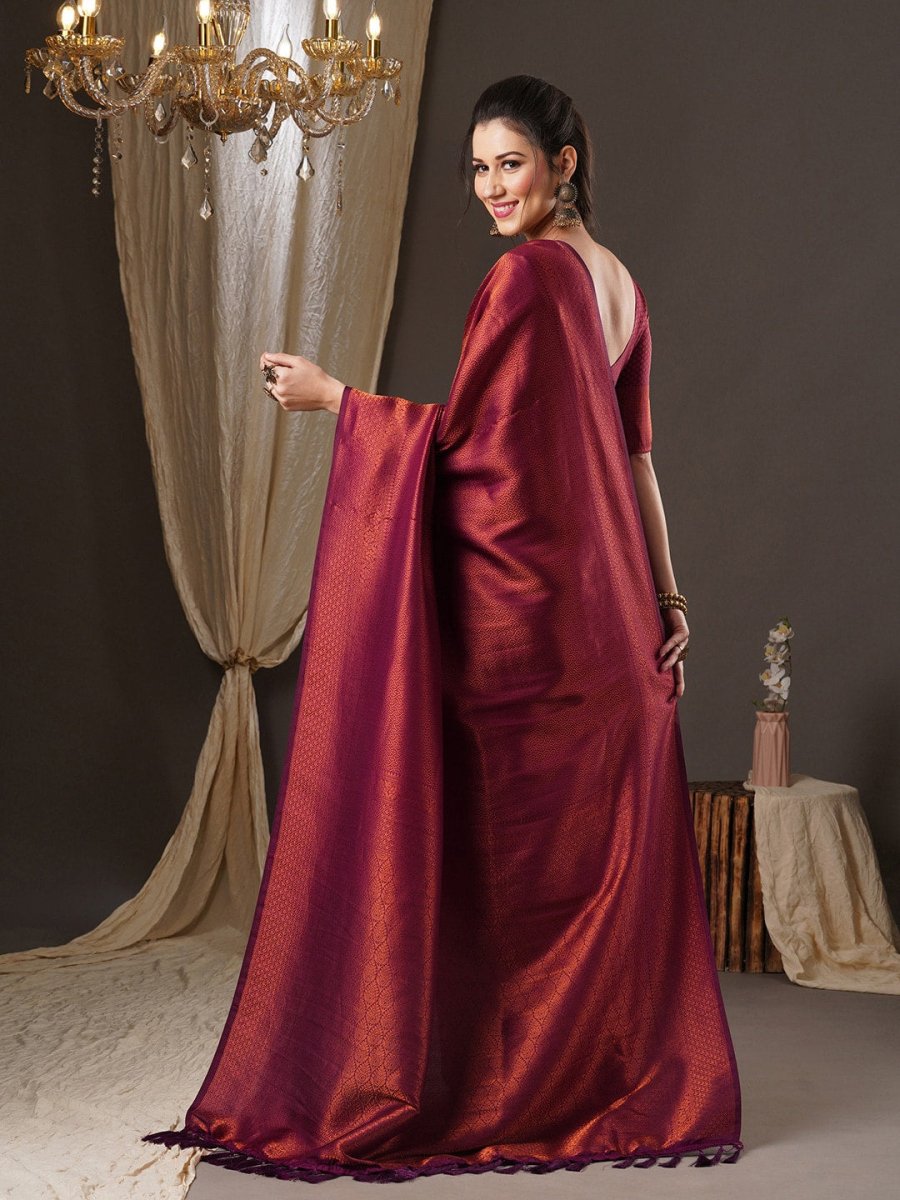 Anouk Woven Design Zari Kanjeevaram Saree - Distacart