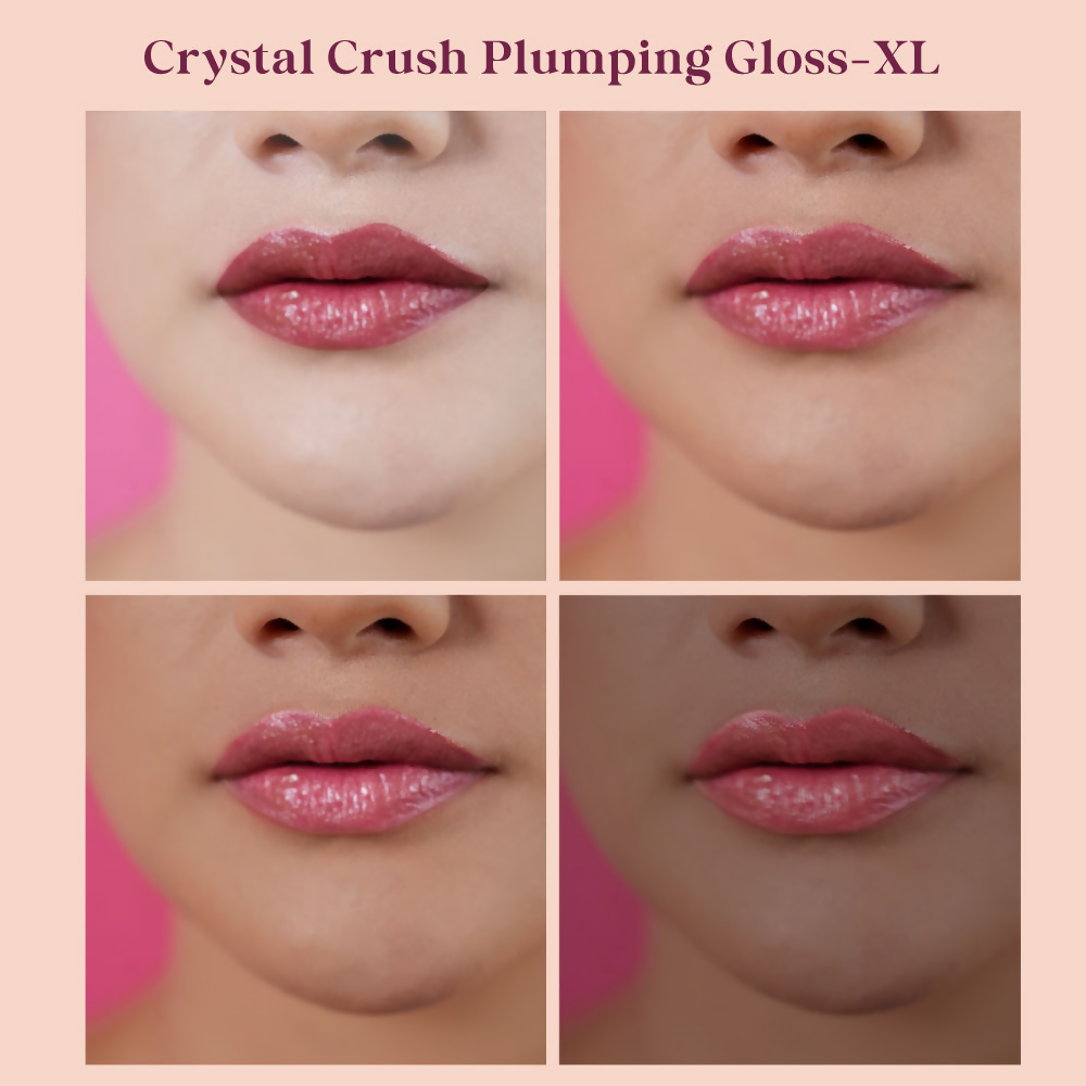 Typsy Beauty Crystal Crush Plumping Gloss Xl - Rose Quartz 01 - Distacart