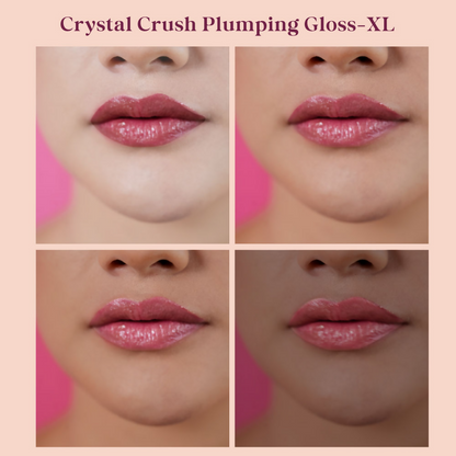 Typsy Beauty Crystal Crush Plumping Gloss Xl - Rose Quartz 01 - Distacart