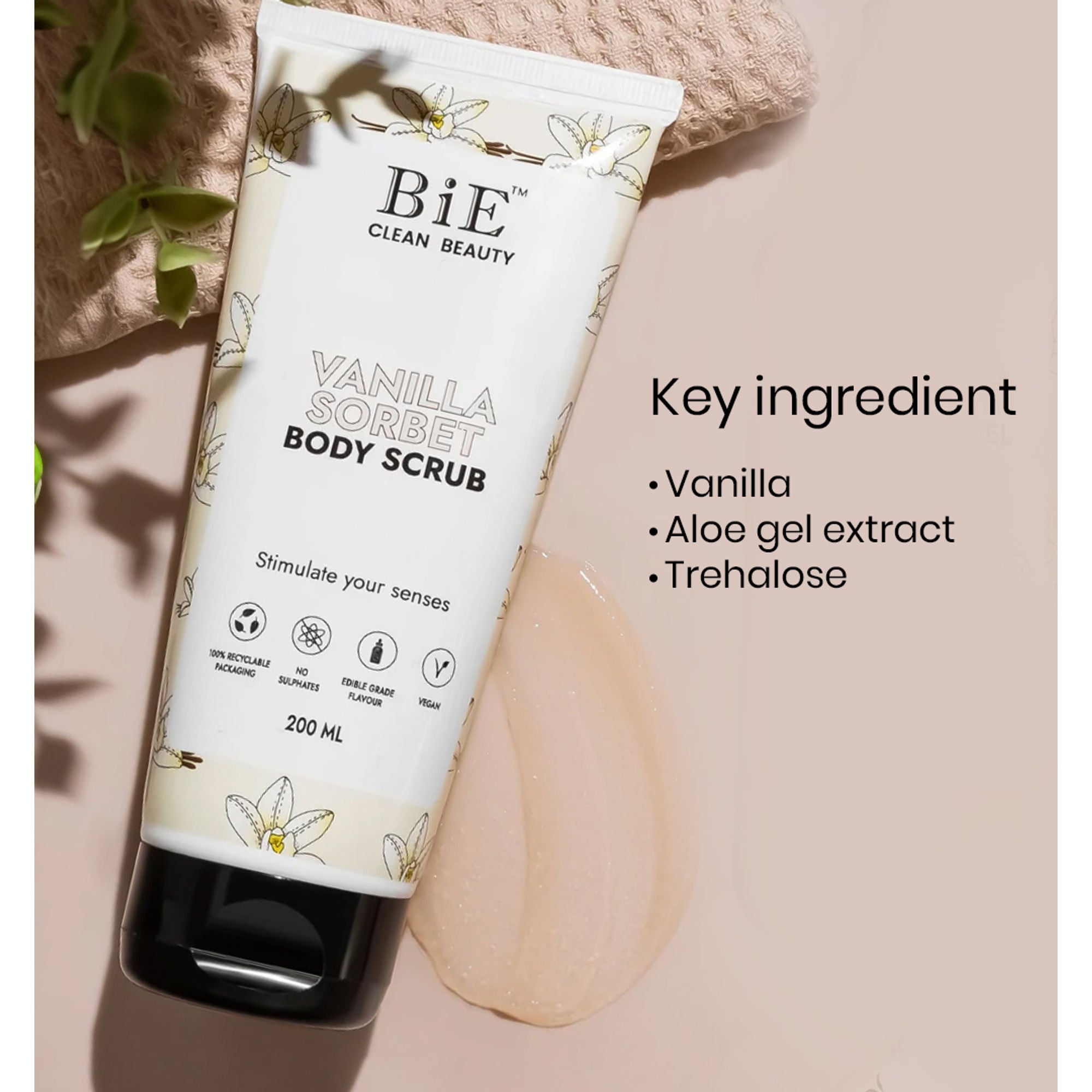 BiE Vanilla Sorbet Body Scrub - Distacart