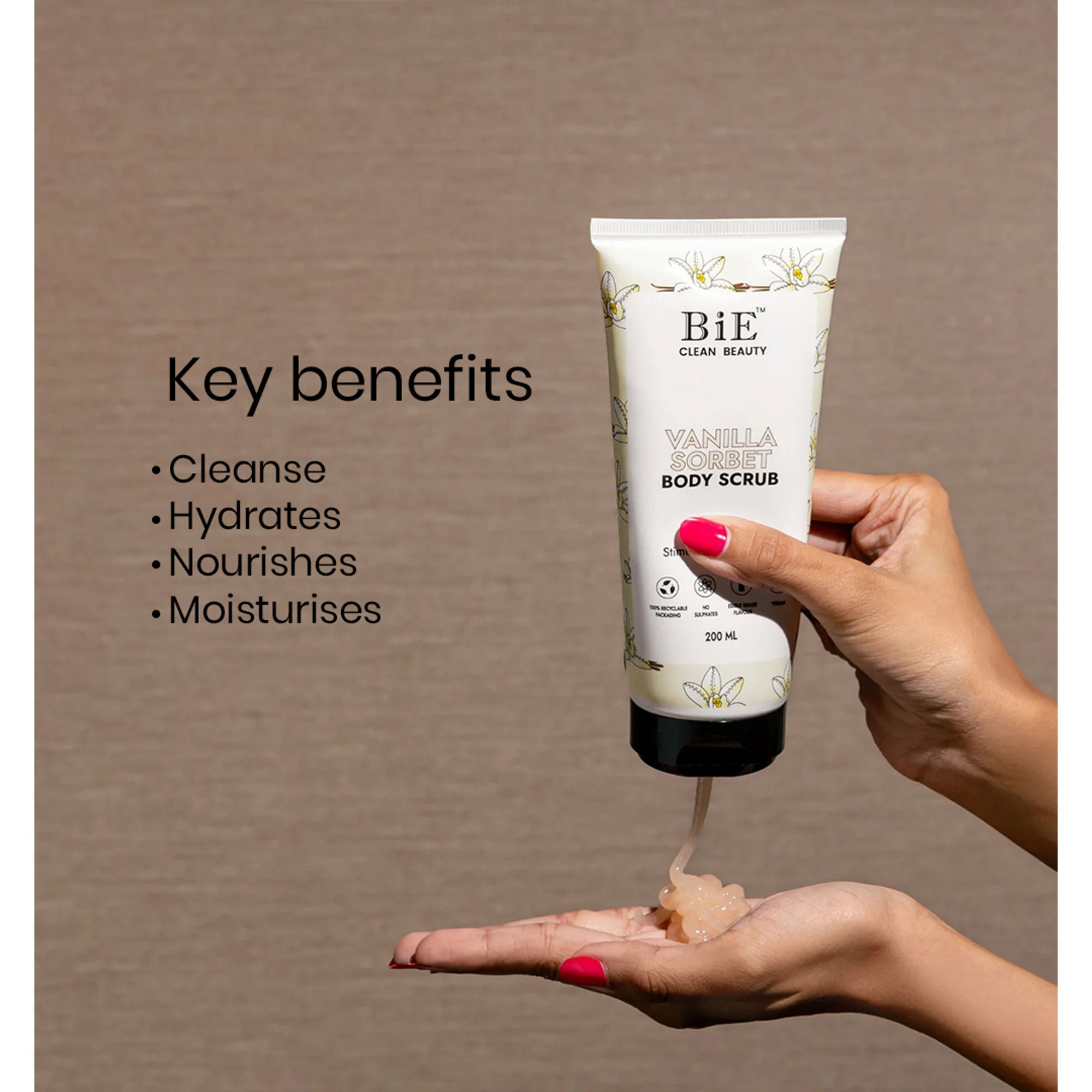 BiE Vanilla Sorbet Body Scrub - Distacart