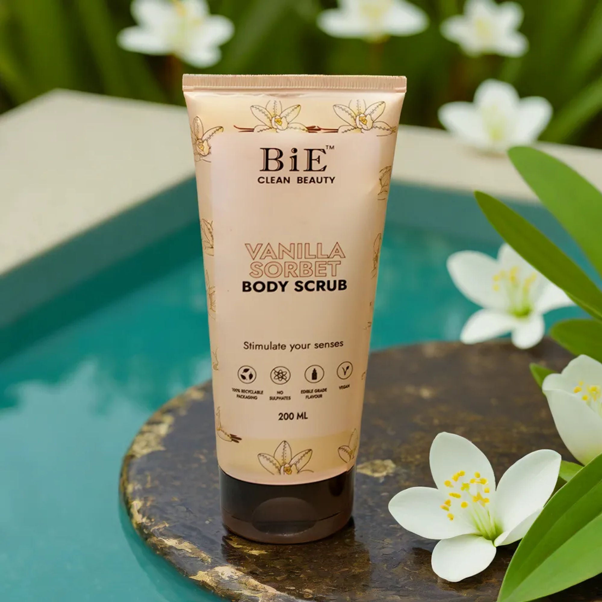 BiE Vanilla Sorbet Body Scrub - Distacart