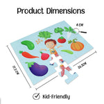 Thumbnail for Advit Toys Vegetables Jigsaw Puzzle for Kids Boys and Girls | Vegetable Learning Puzzle for Toddlers 2+ Years (24 Pieces + Book Inside) - Dista