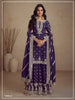 Anaita Violet Heavy Vichitra Silk Suit With Sequence & Multi Work - Distacart