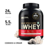Thumbnail for Optimum Nutrition Gold Standard 100% Whey Protein Powder (Cookies & Cream)-2.27 kg