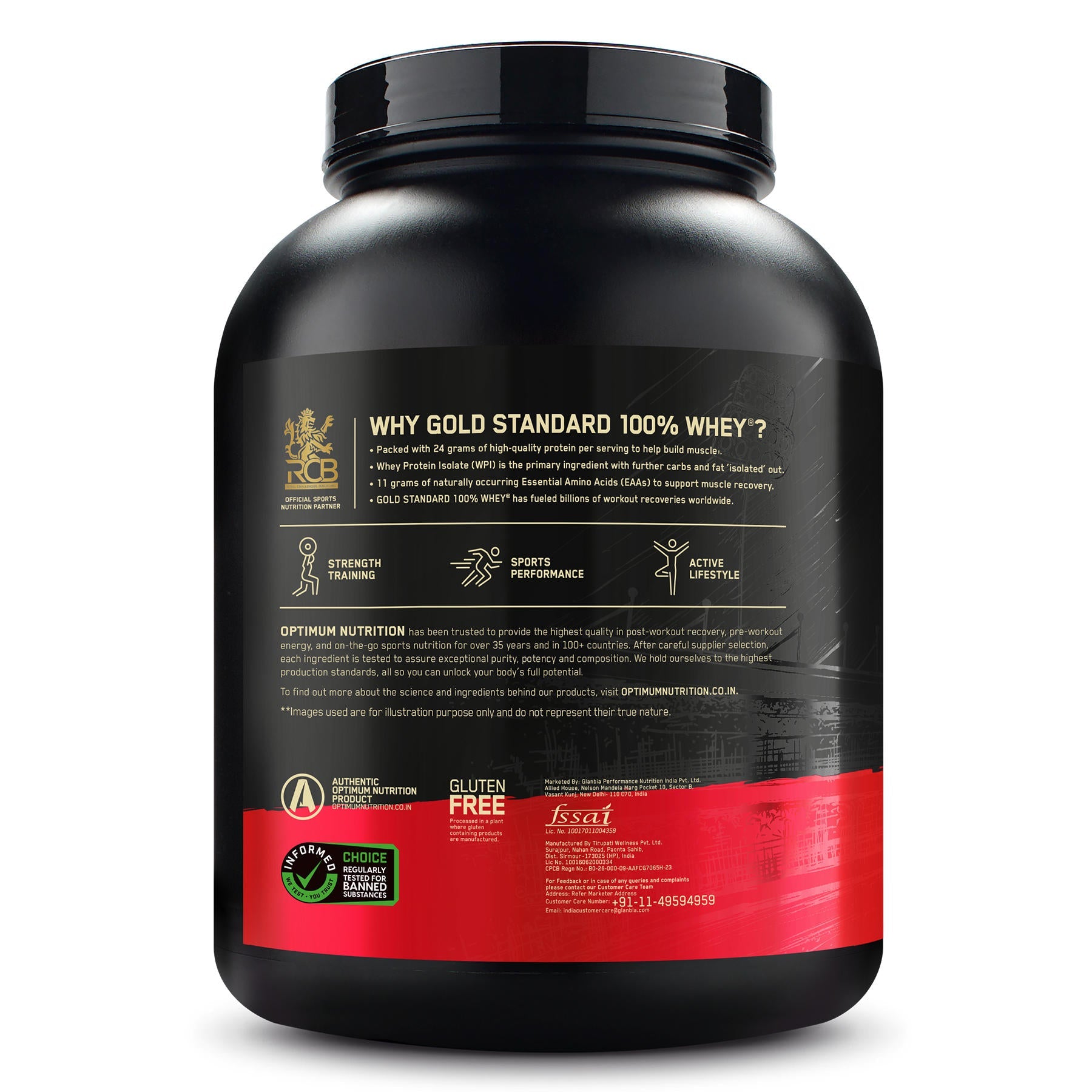 Optimum Nutrition Gold Standard 100% Whey Protein Powder (Double Rich Chocolate) 2.27kg & Multivitamin 60 Tablets for Men