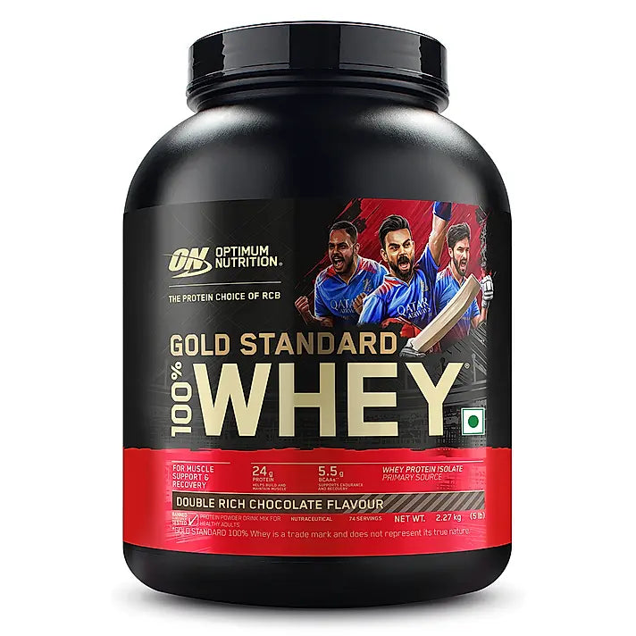 Optimum Nutrition Gold Standard 100% Whey Protein Powder (Double Rich Chocolate) 2.27kg & Multivitamin 60 Tablets for Men