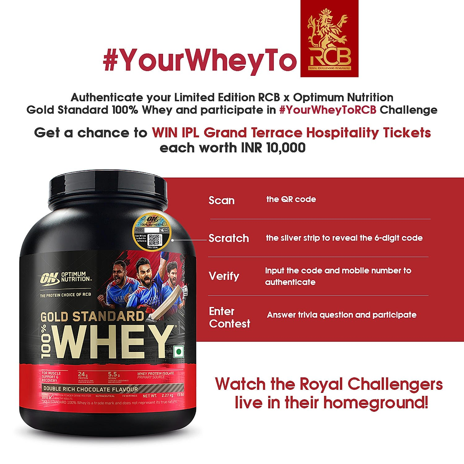 Optimum Nutrition Gold Standard 100% Whey Protein Powder (Double Rich Chocolate) 2.27kg & Multivitamin 60 Tablets for Men