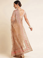 Thumbnail for kasee Floral Embroidered Net Saree - Distacart