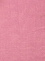 Thumbnail for Anouk Pink Satin Solid Saree - Distacart