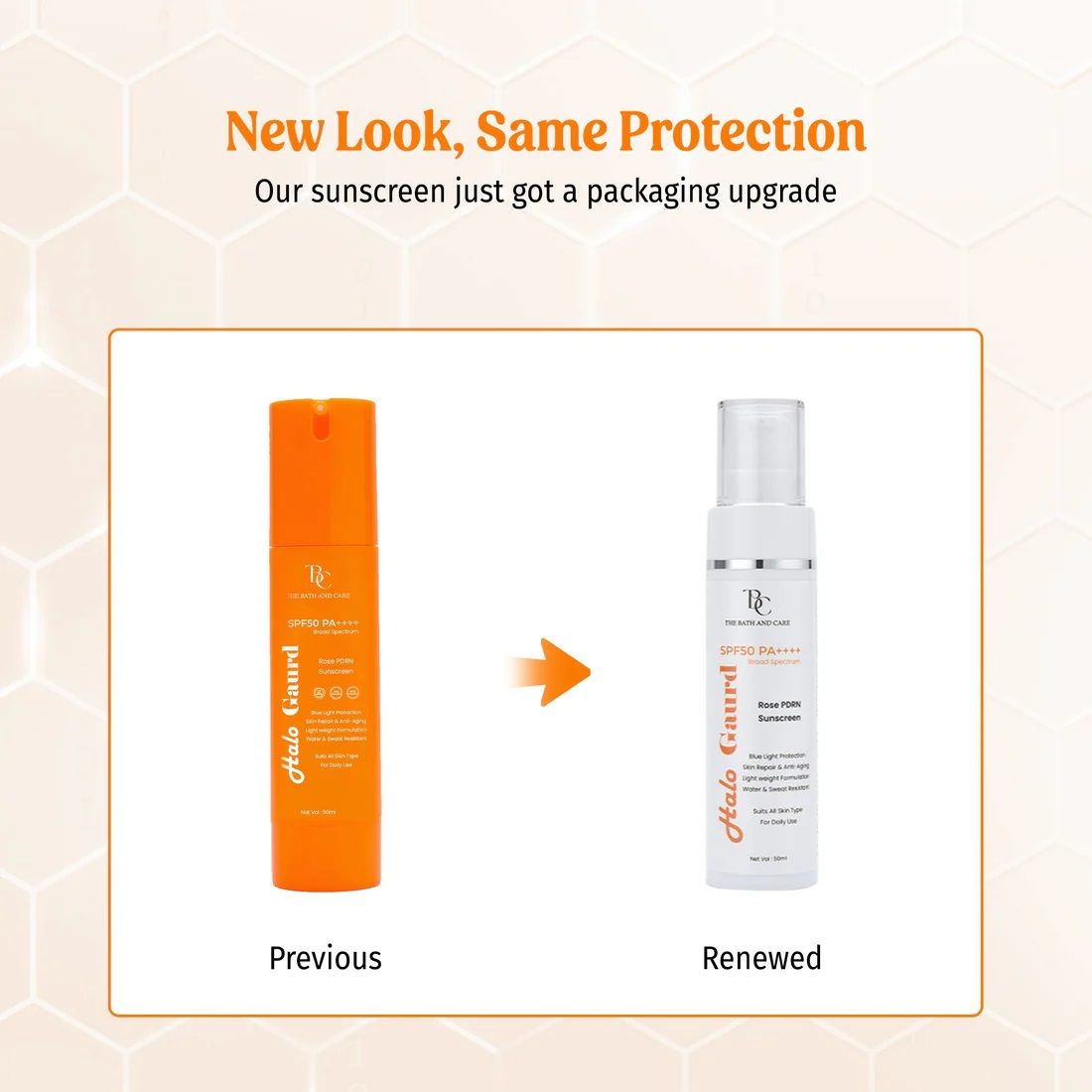 TBC - The Bath and Care Halo Guard Hydrating Sunscreen Broad Spectrum SPF 50 PA++++