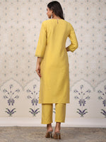 Thumbnail for Ode by House of Pataudi Ethnic Motifs Embroidered Sequinned Kurta - Distacart