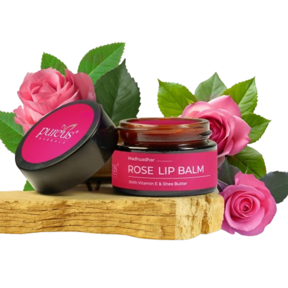 Pureus Herbals Madhuadhar Rose Lip Balm - Dista
