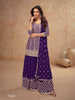 Anaita Violet Chinon Sequence Embroidered Readymade Salwar Suit - Distacart