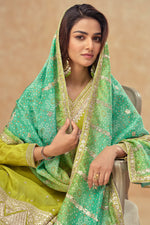 Thumbnail for Evanik Party Wear Cosmos Silk With Sequins Embroidered Work Palazzo Set
