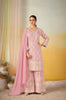 Anaita Pink Georgette Stitched Suit With Embroidery & Sequence Work - Dista