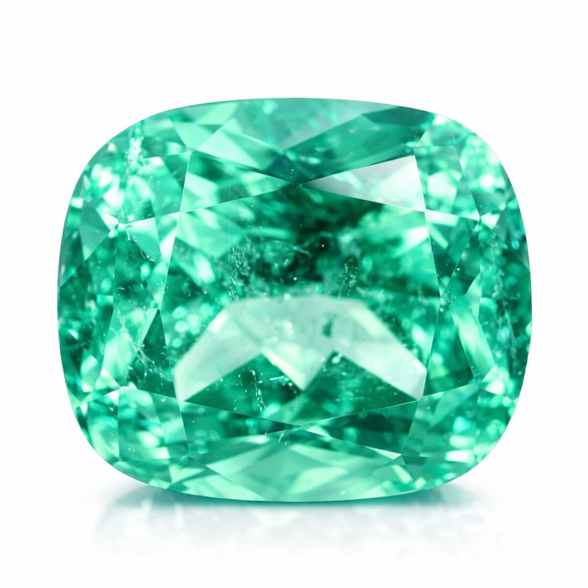 Astrolucrum Certified & Appraised AAAA Boyaca Colombian Emerald (Cush Free Size) 3.00 ctw