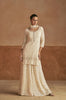 Anaita Cream Georgette Stitched Suit With Embroidery & Sequence Work - Dista