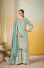 Anaita Sky Blue Georgette Stitched Suit With Embroidery & Sequence Work - Dista