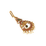 Thumbnail for Nuyug 18K Gold Plated Ethereal Dual Color Maang Tikka