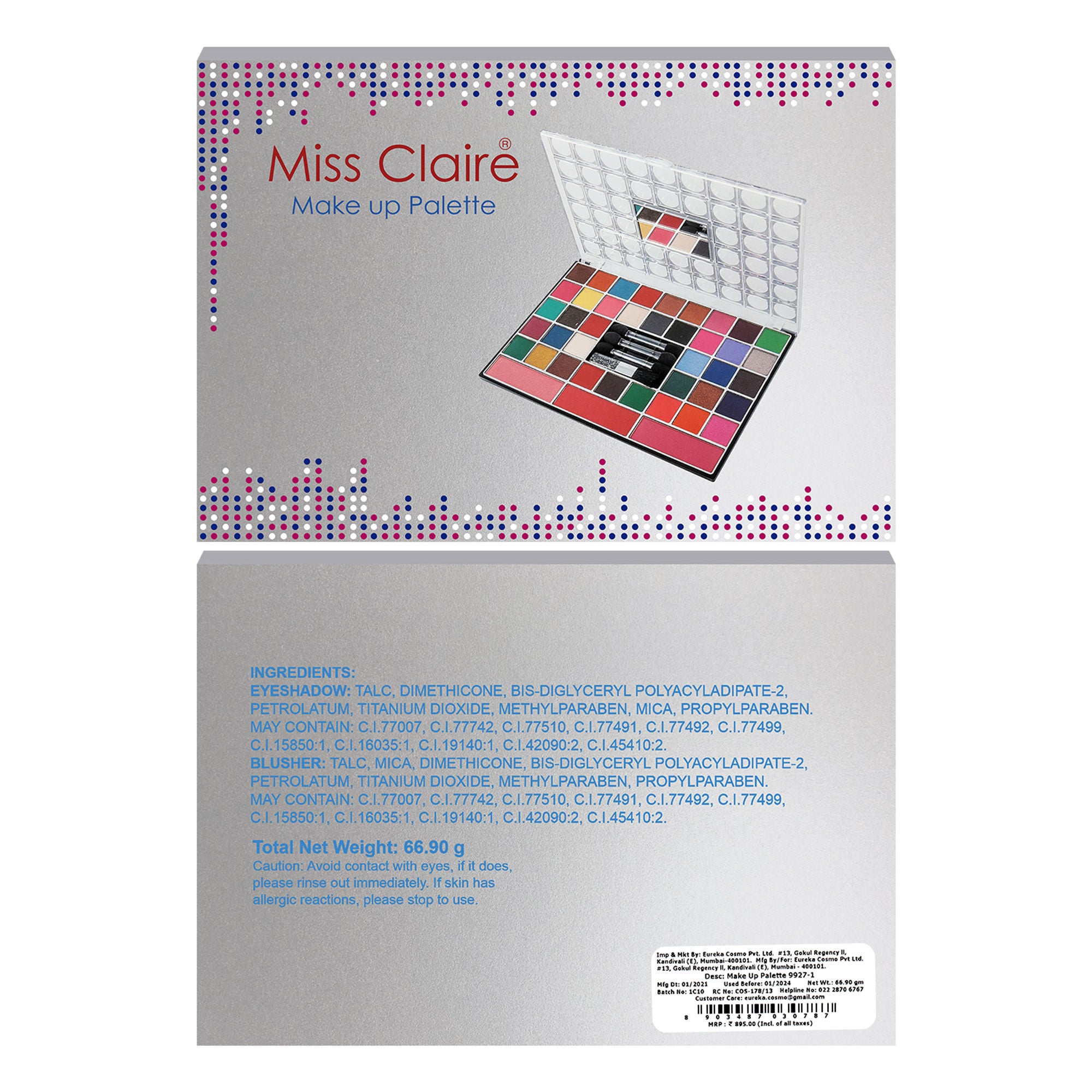Miss Claire Make Up Palette 9927-1 (Make Up Kit)
